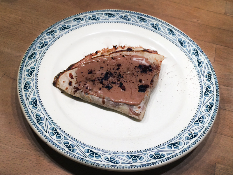 Crêpes beurre salé sauce praliné