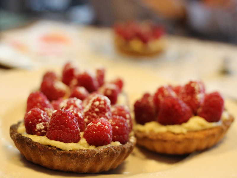 Tartelettes framboises amande