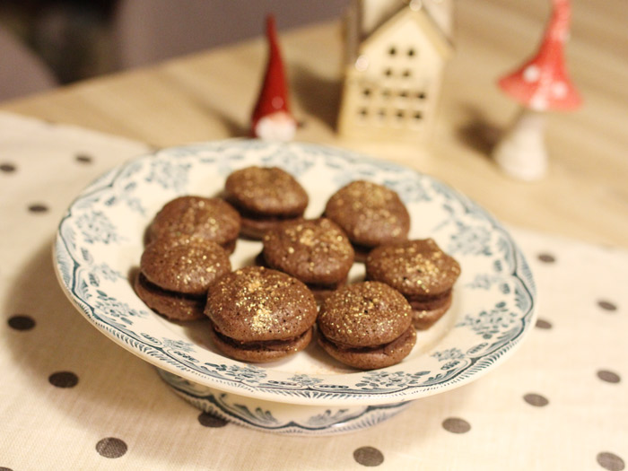 Macarons au chocolat de luxe