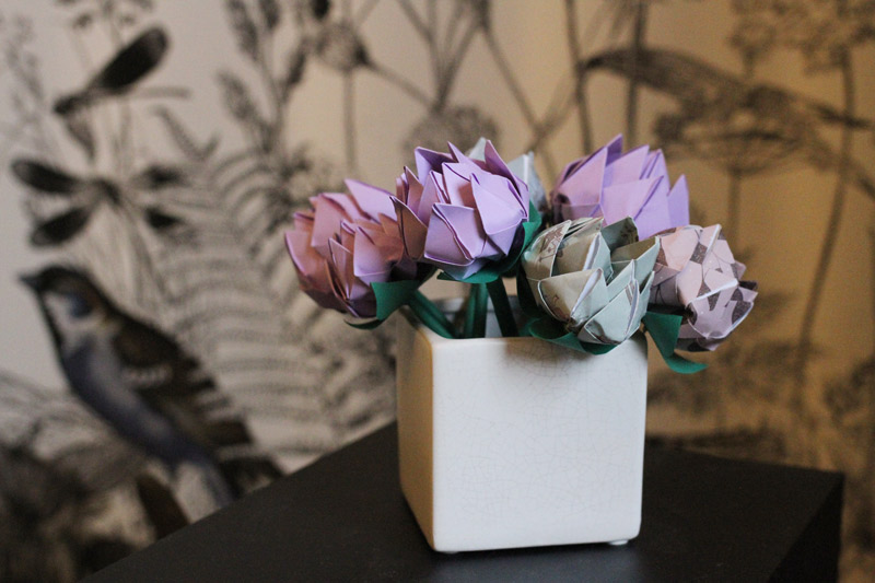 Pivoines en papier